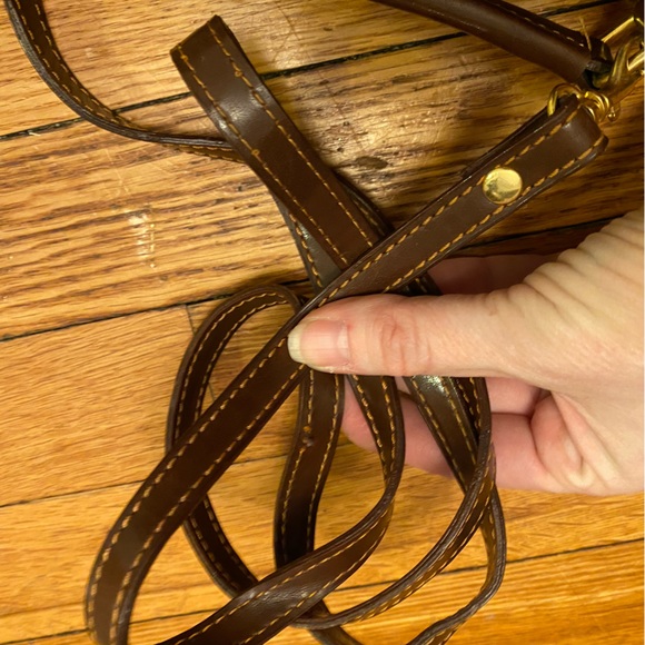 Vintage 1980’s RALPH LAUREN brown leather crossbody wallet - Picture 11 of 14